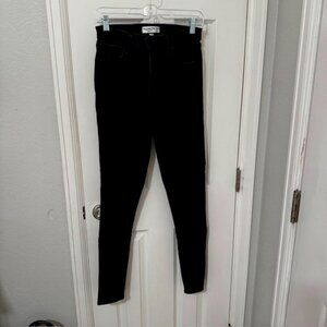 Abercrombie and Fitch The Super Skinny High Rise Curve Love Black Women's Jeans